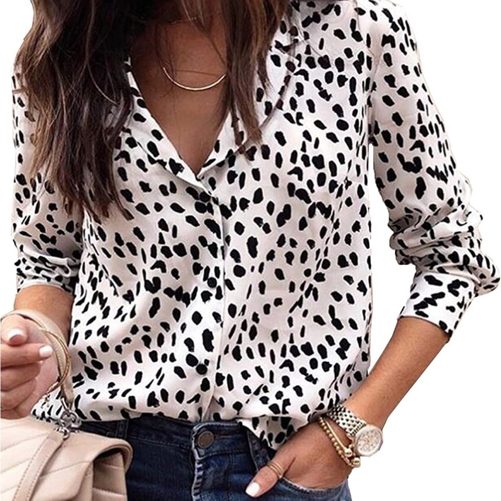NWT Long Sleeve Button Down Blouse